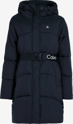 Calvin Klein Jeans - Sobretudo de inverno em preto: frente