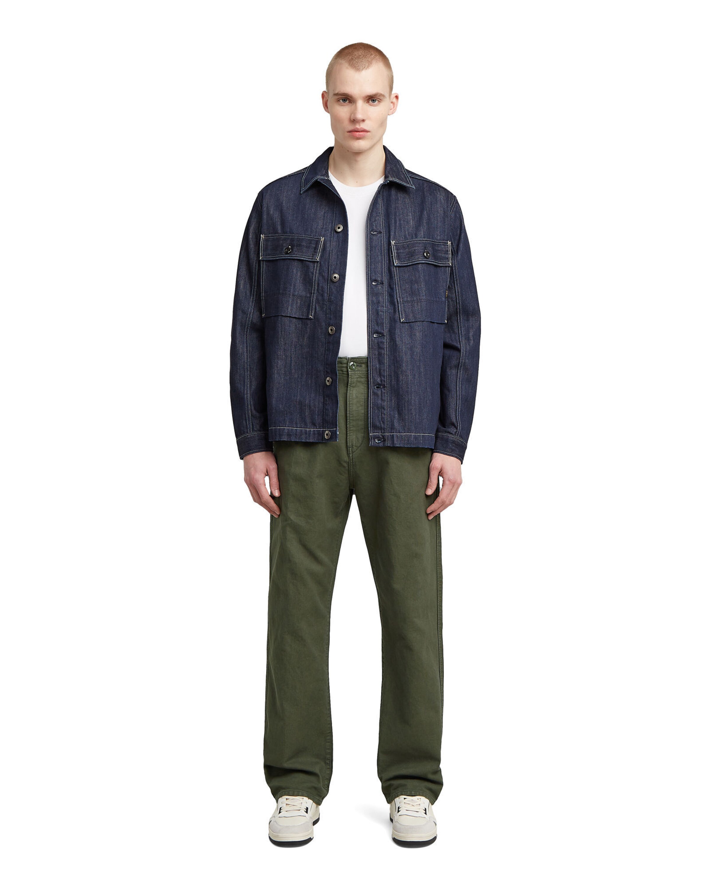 G-STAR Baggy Pleat-Front Pants in Green