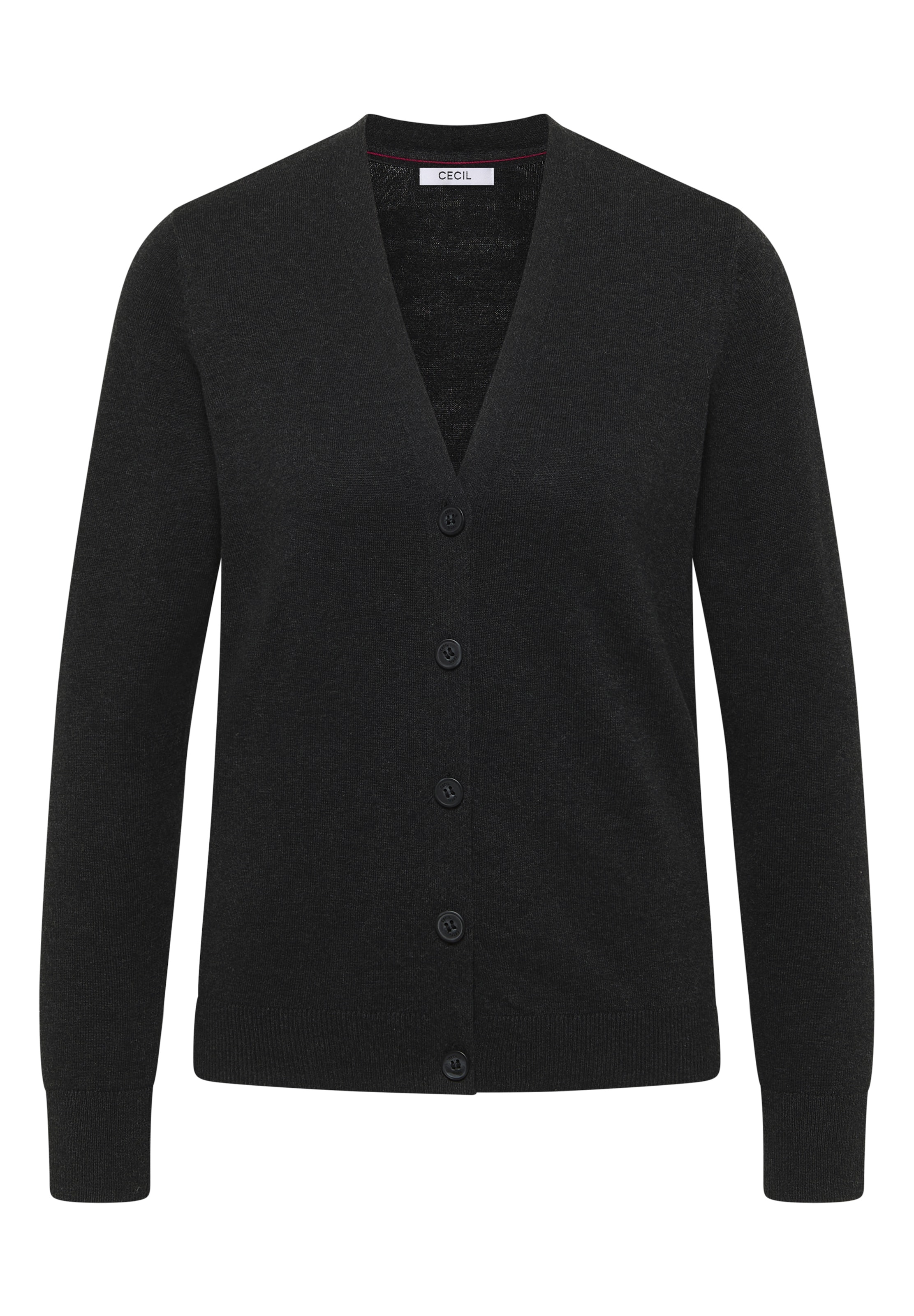 CECIL Knit Cardigan in Grey: front