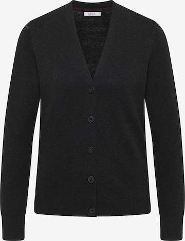 CECIL Knit Cardigan in Grey: front
