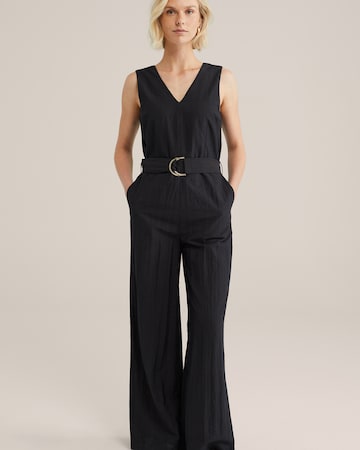 WE Fashion Jumpsuit in Schwarz: Vorderseite