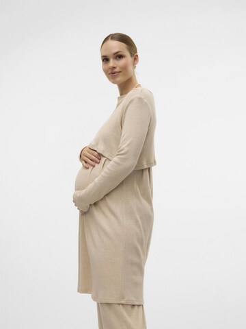 MAMALICIOUS Dress 'MLMetha June' in Beige: front