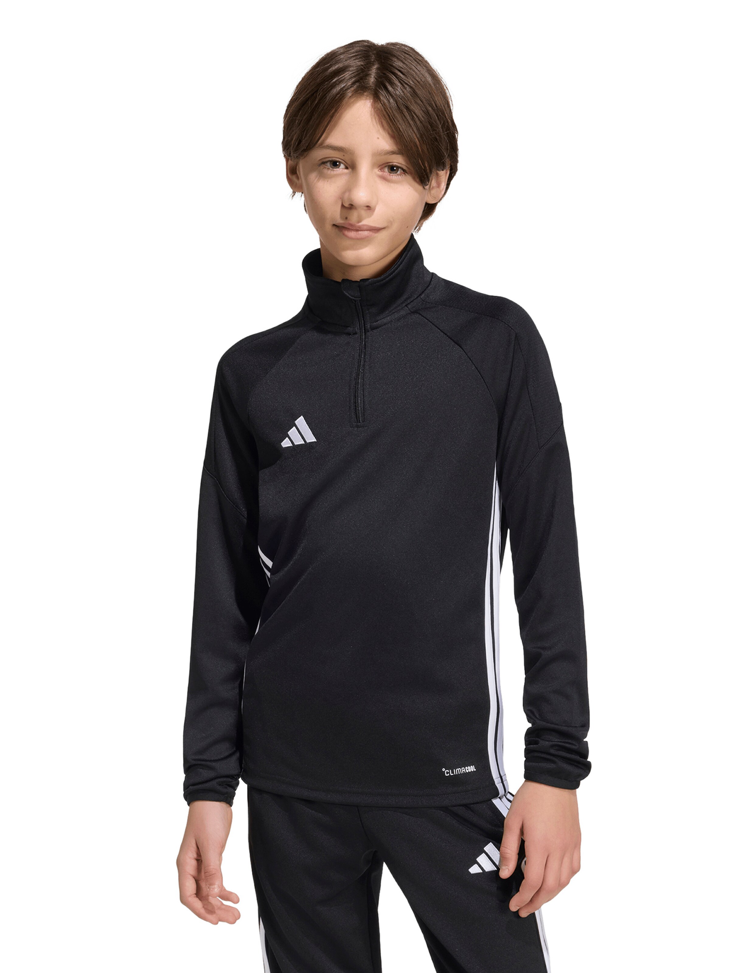 ADIDAS PERFORMANCE Функционална тениска 'Tiro' в черно: отпред