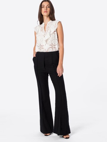 DAY BIRGER ET MIKKELSEN Flared Trousers with creases 'Alice' in Black