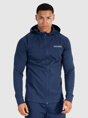 Smilodox Zip-Up Hoodie 'Maison' in Blue: front