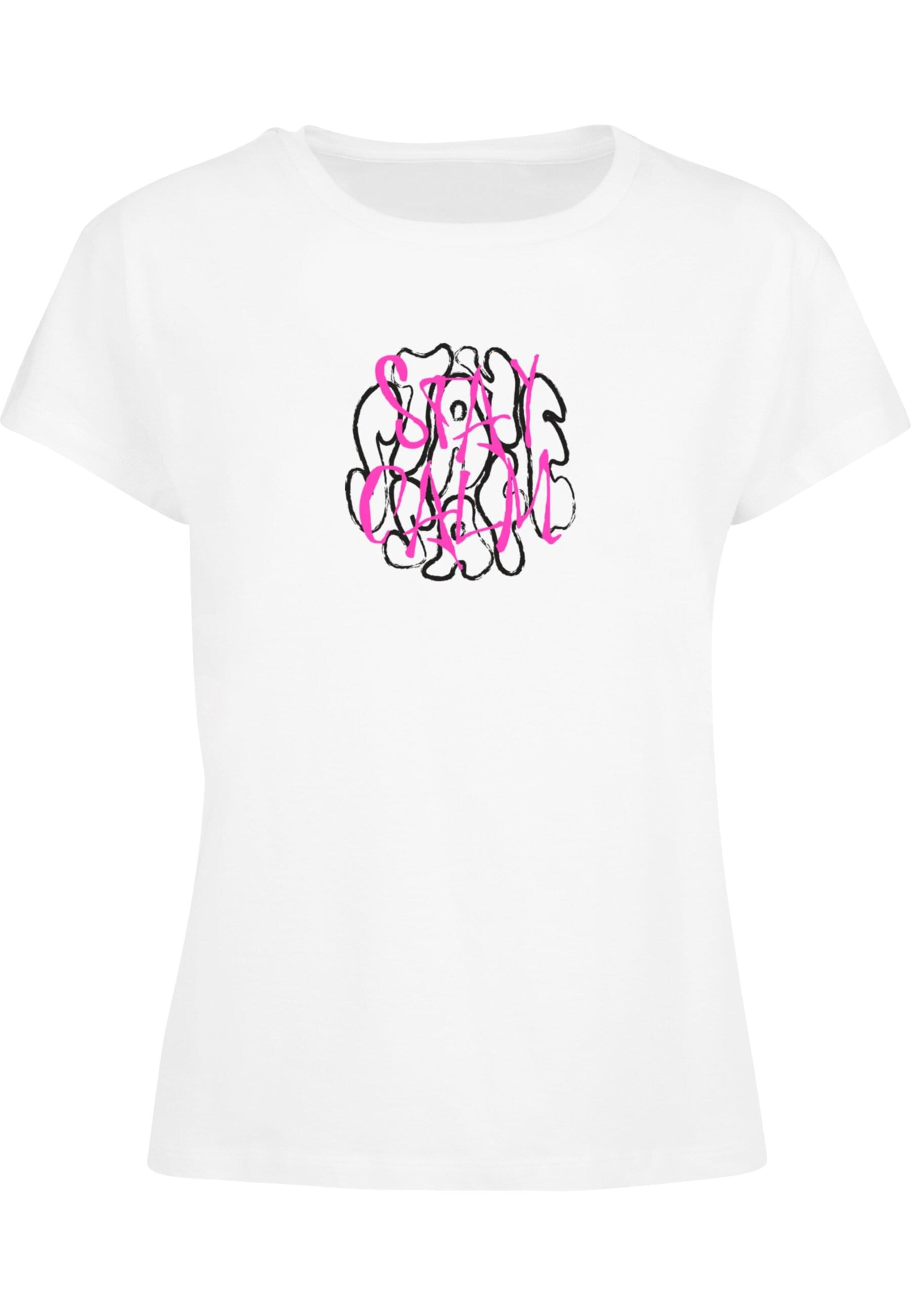 Merchcode Shirt 'Stay Safe' in White: front