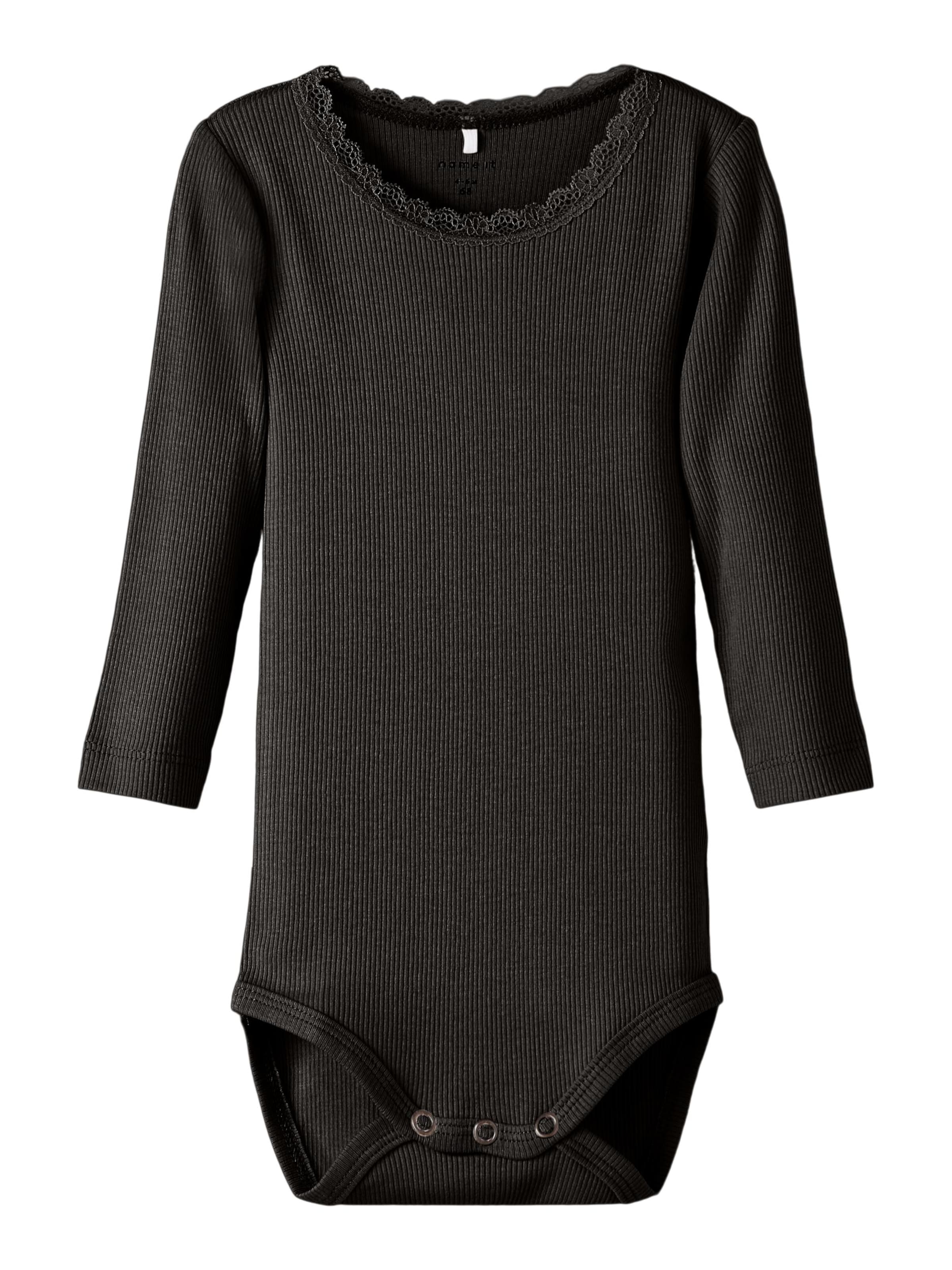 Salopetă/Body 'Kab' de la NAME IT pe negru: față