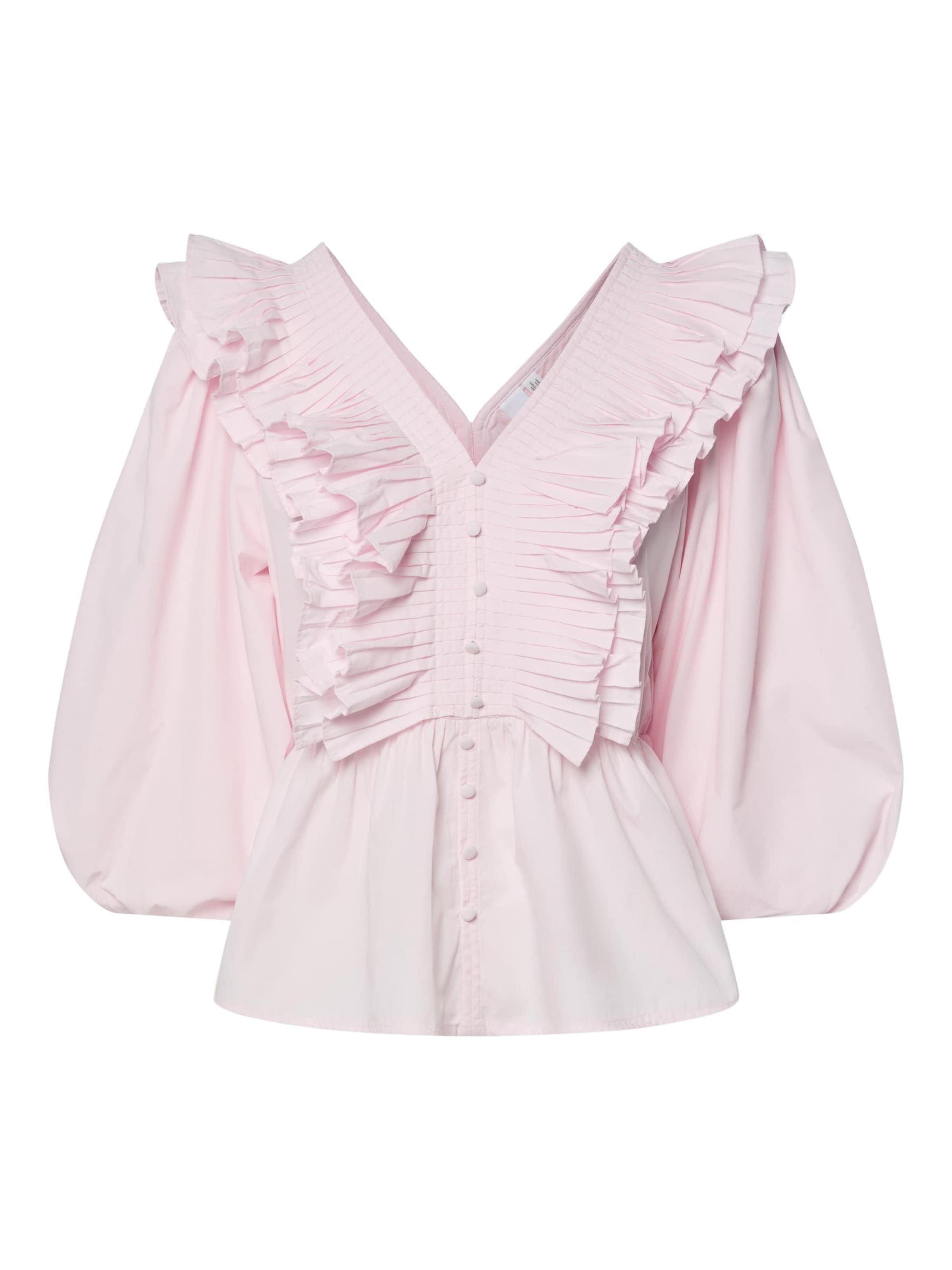 YAS Blouse 'YASRuna' in Roze: voorkant