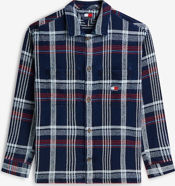 mėlyna Tommy Jeans Patogus modelis Marškiniai: priekis