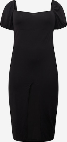 Rochie de la Missguided Plus pe negru: față