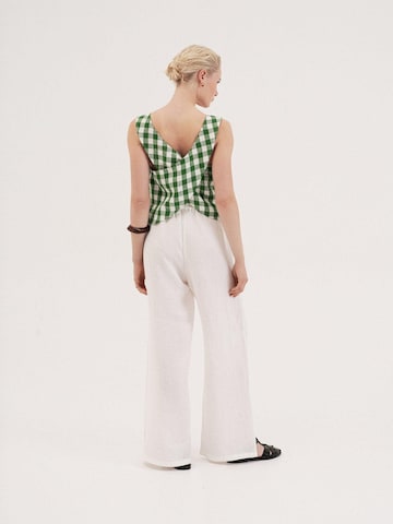 Haut 'Ella' AmourLinen en vert