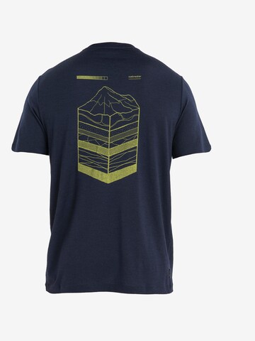 ICEBREAKER - Camisa 'Mountain' em azul