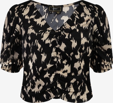 faina - Blusa em preto: frente