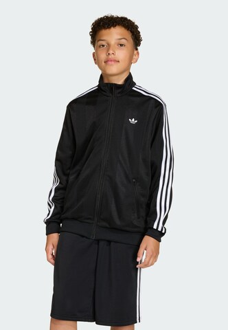 ADIDAS ORIGINALS Sweatjacke 'Firebird' in Schwarz: Vorderseite