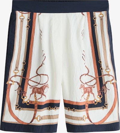 Next Shorts in 34/Regular in ecru / navy / rostbraun / brokat, Produktansicht