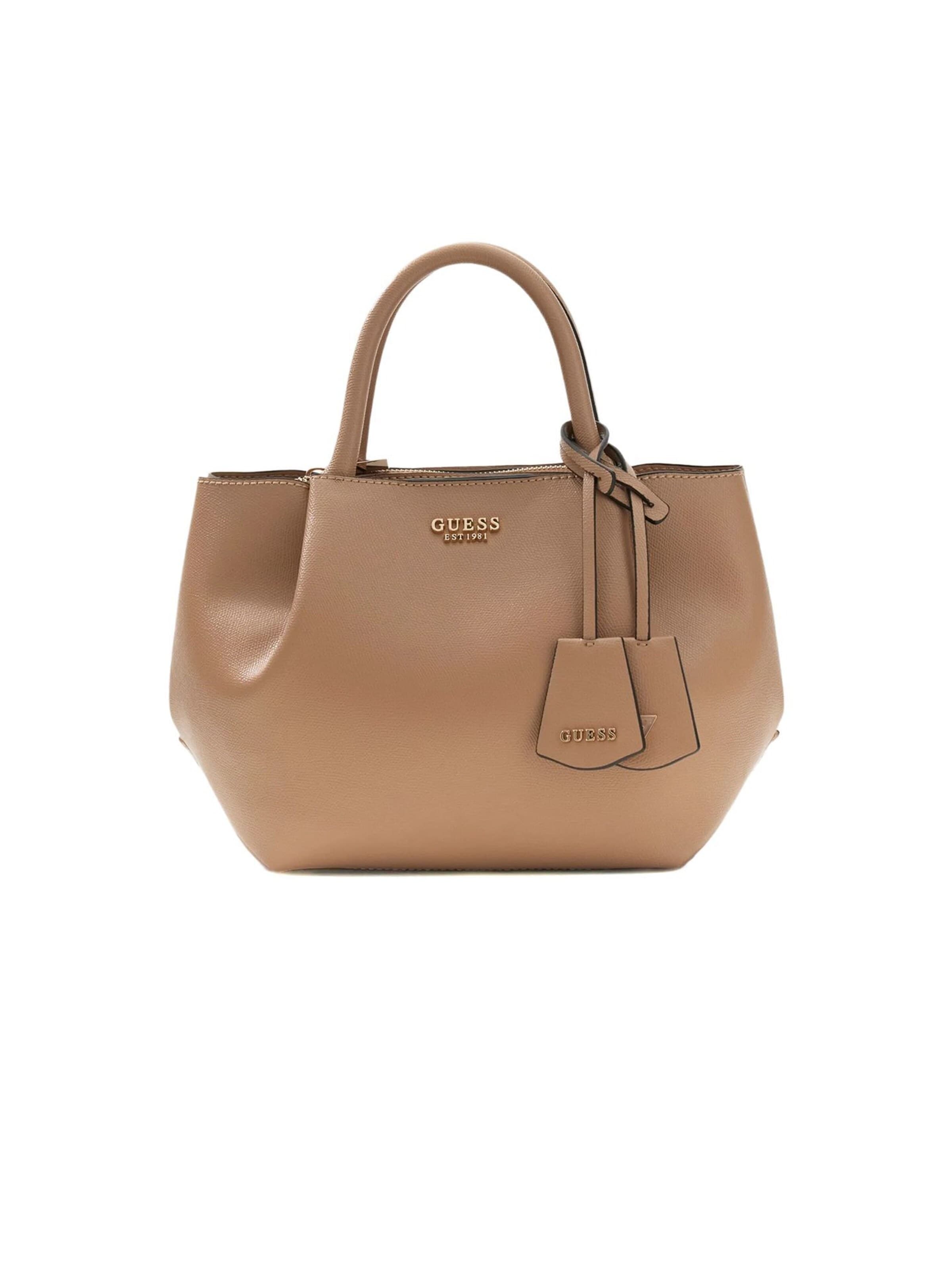 GUESS Handbag 'Amorette Girlfriend' in Beige