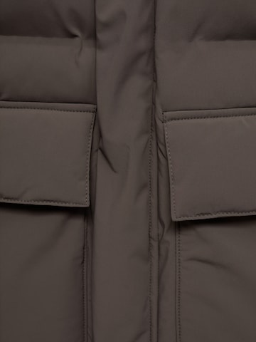 MANGO MAN Zimní bunda 'Noruega' – hnědá