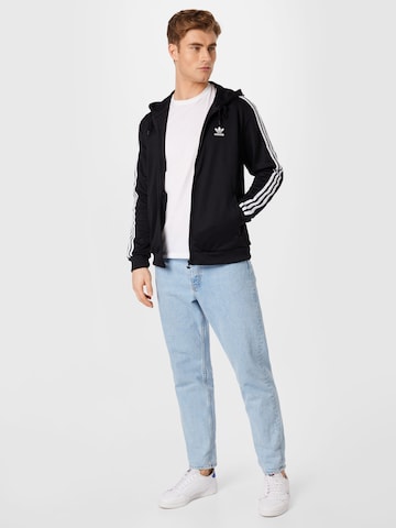 ADIDAS ORIGINALS Collegetakki 'Adicolor Classics Full Zip' värissä musta