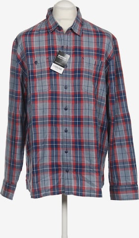 PIONEER Button Up Shirt in XL in Blue: front