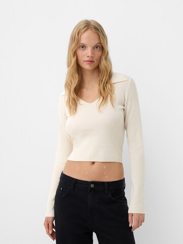 Pullover di Bershka in beige: frontale