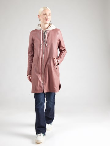 Manteau mi-saison Maze en rose