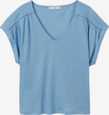 MANGO Shirt 'NOKI' in Blauw: voorkant