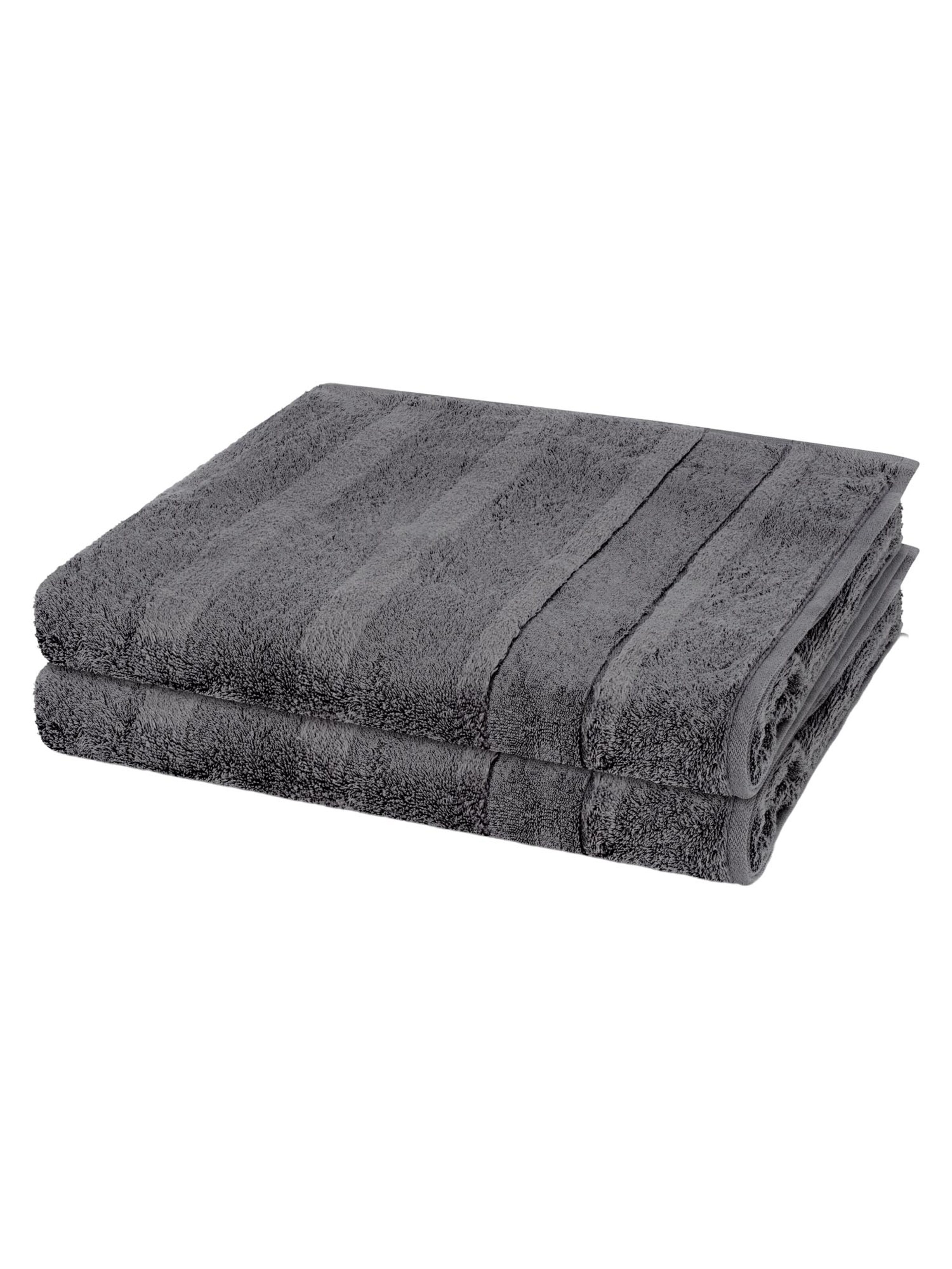 Cawö Towel 'Noblesse' in Grey: front
