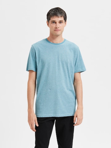 T-Shirt 'Aspen' SELECTED HOMME en vert : devant