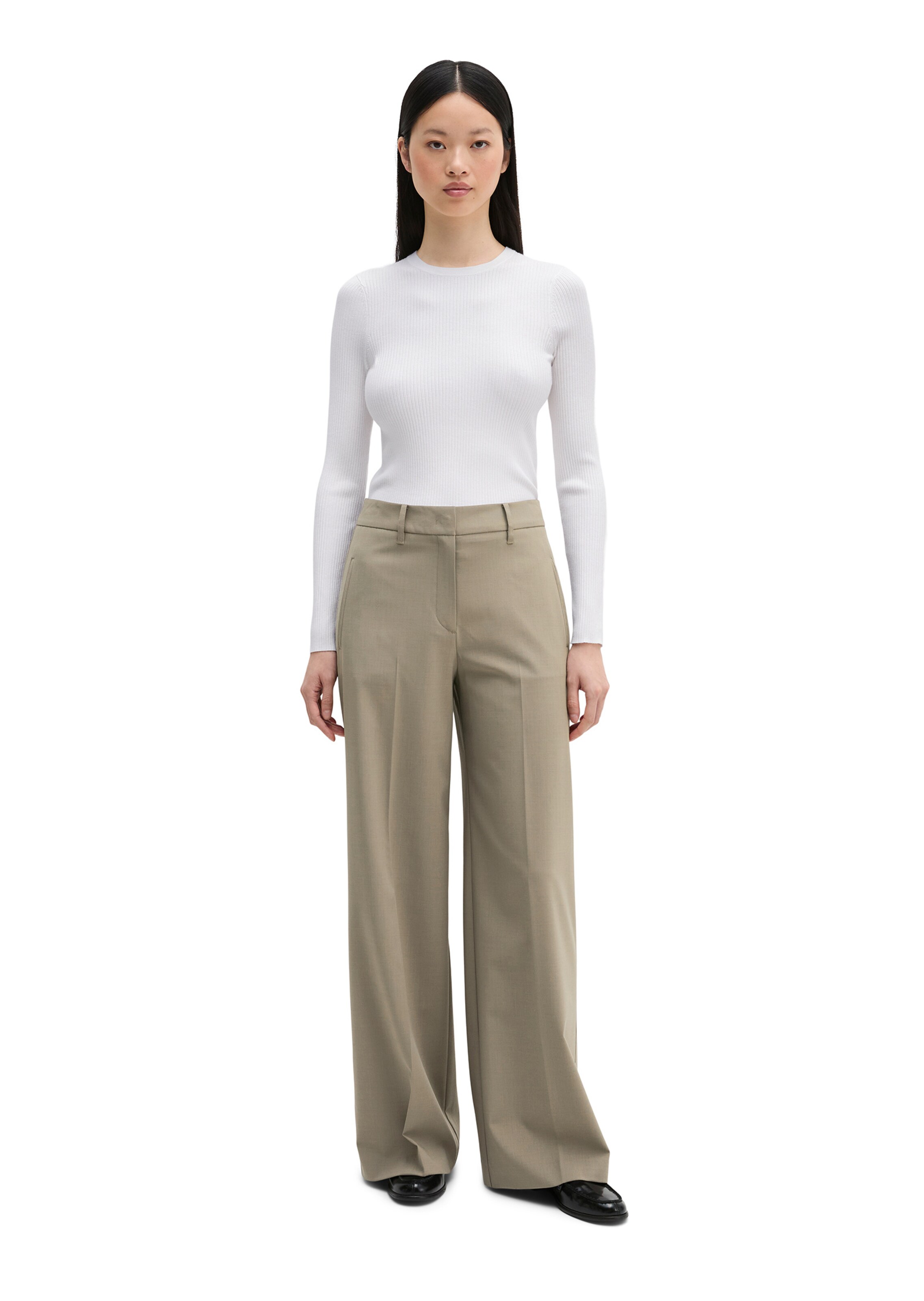 Marc O'Polo Loose fit Trousers in Beige