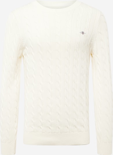 GANT Pullover in grau / rot / weiß, Produktansicht