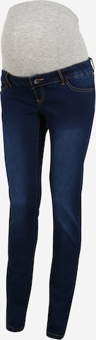 MAMALICIOUS Slimfit Jeans in Blauw: voorkant