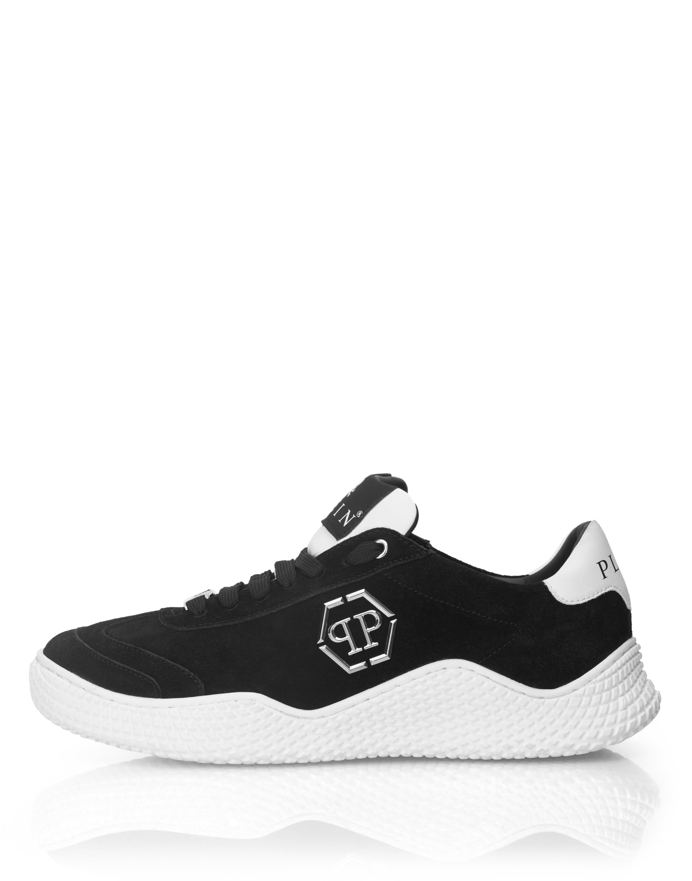 Sneaker bassa ' Hexagon ' di Philipp Plein in nero: frontale