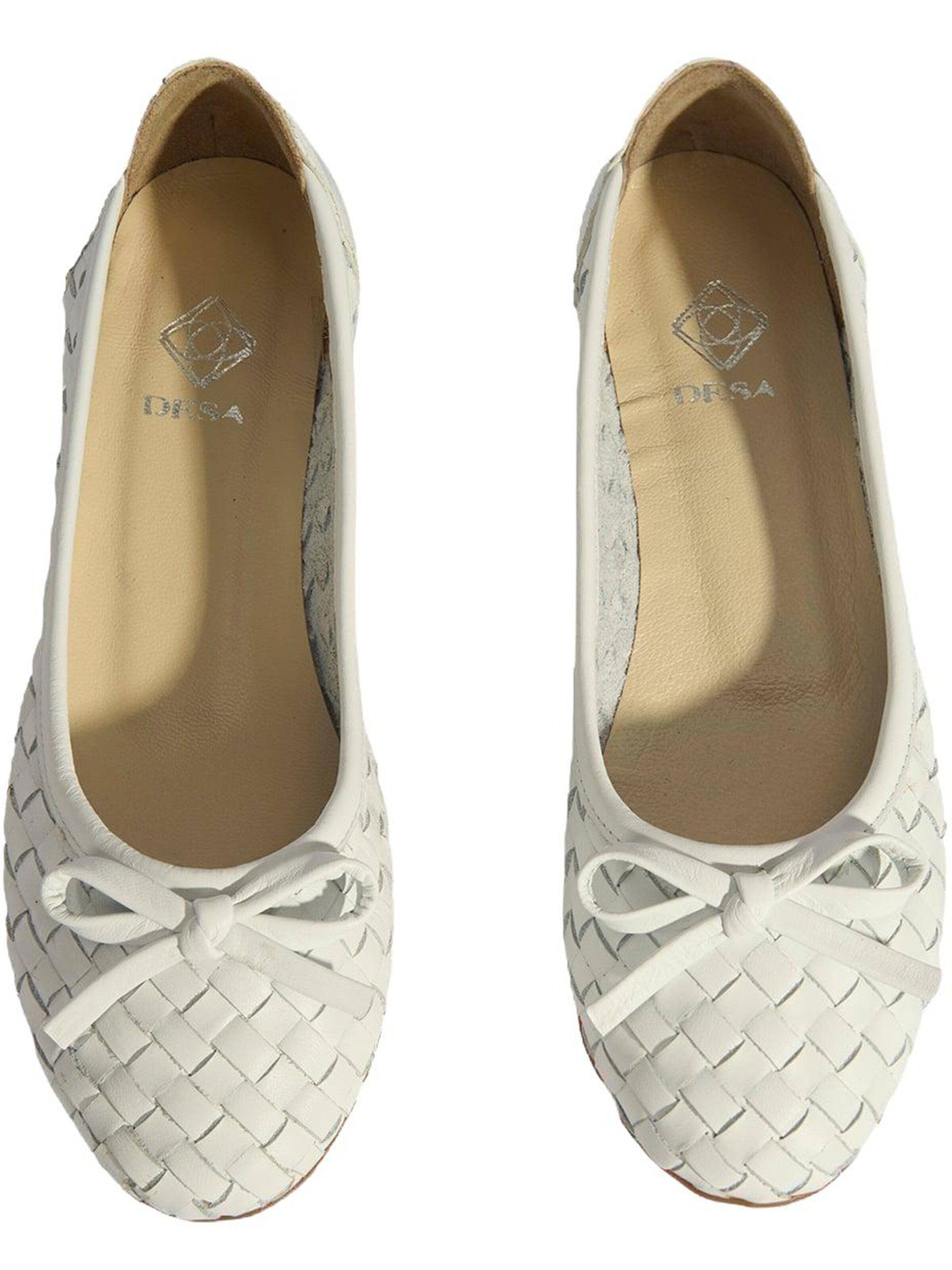Desa Ballet Flats 'Ballettschuhe' in White