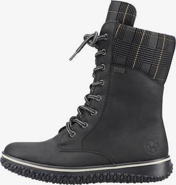 Rieker Lace-Up Boots in Black