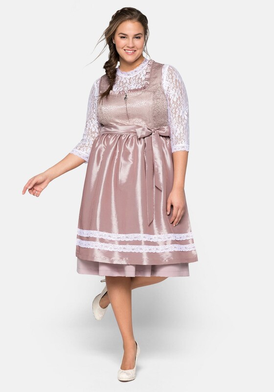 SHEEGO Dirndl in Dusky Pink