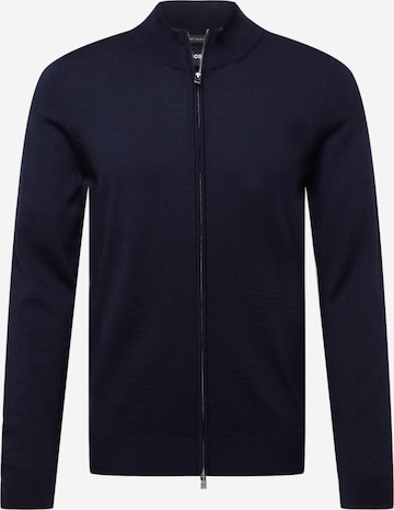 BOSS Black Knit Cardigan 'Balonso' in Blue: front