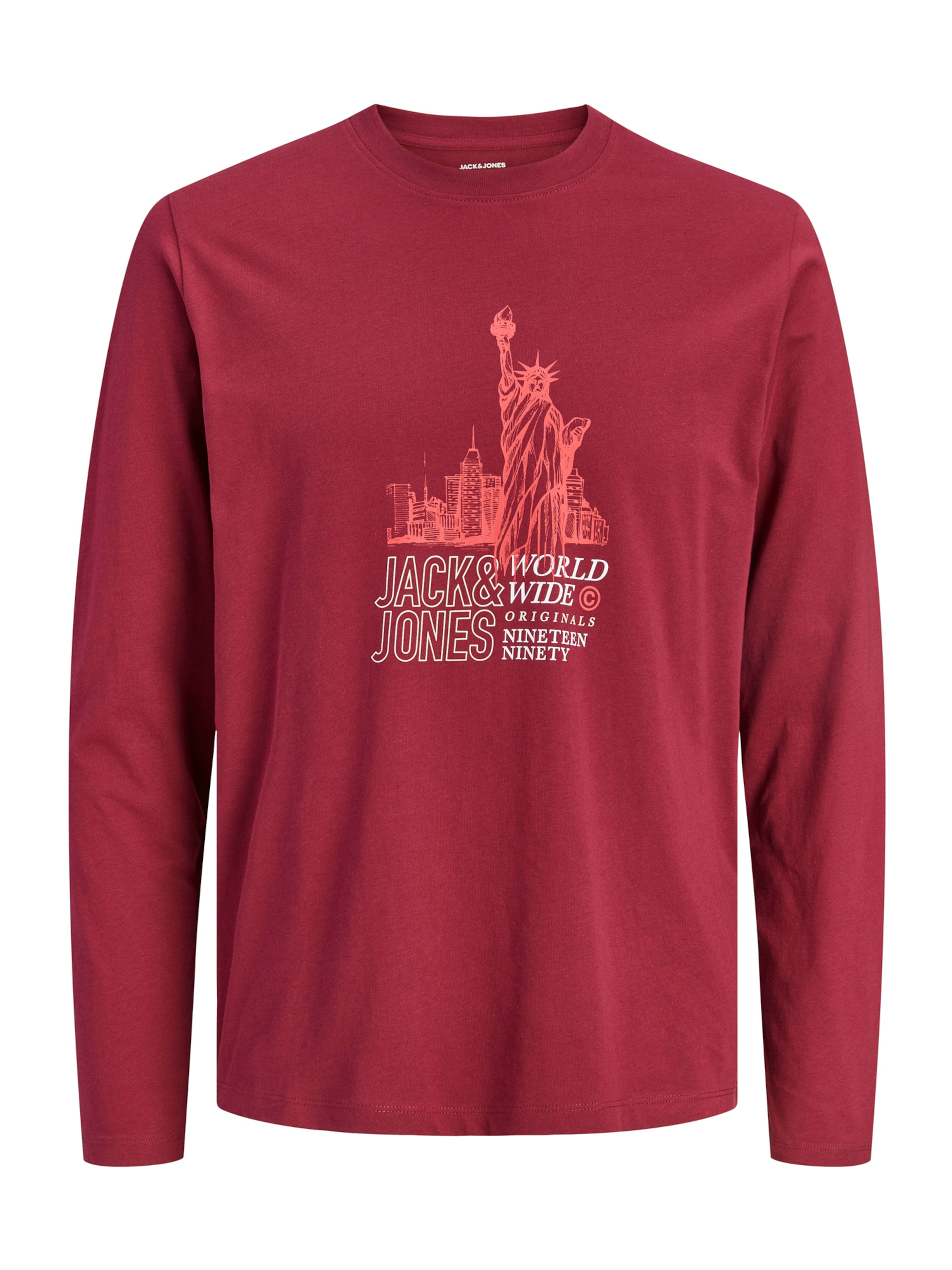 JACK & JONES Shirt 'JORYORK' in Rot: Vorderseite