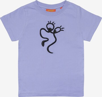 T-Shirt smiler. en violet : devant