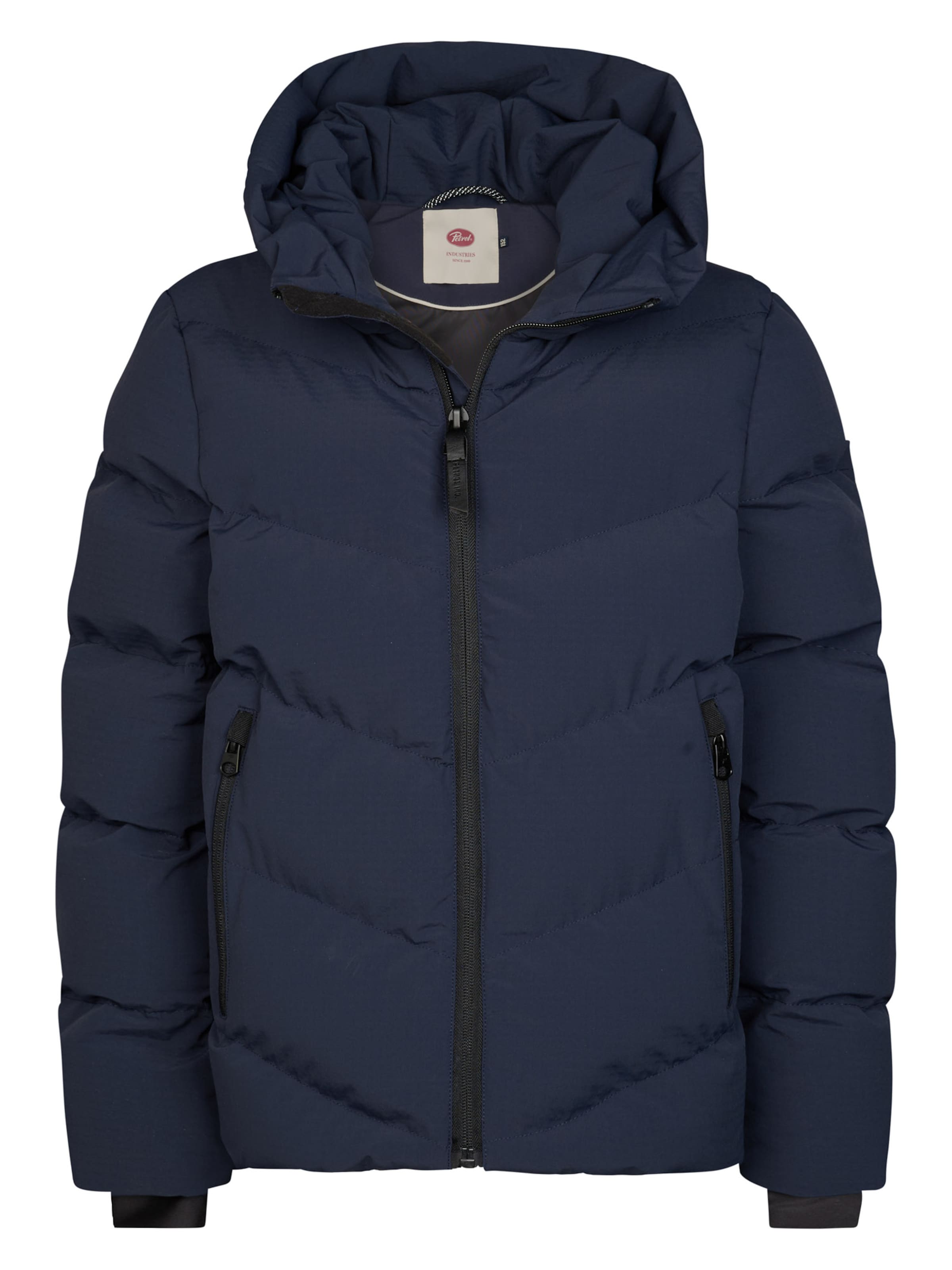 Petrol Industries Winterjas in Blauw: voorkant
