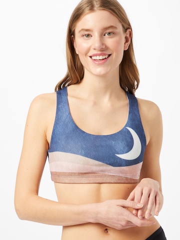 Bustier Soutien-gorge de sport Onzie en bleu : devant