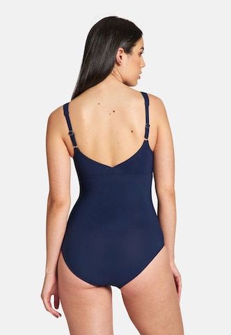 ARENA Bralette Shaping Swimsuit 'BODYLIFT JEWEL LOW C CUP' in Blue