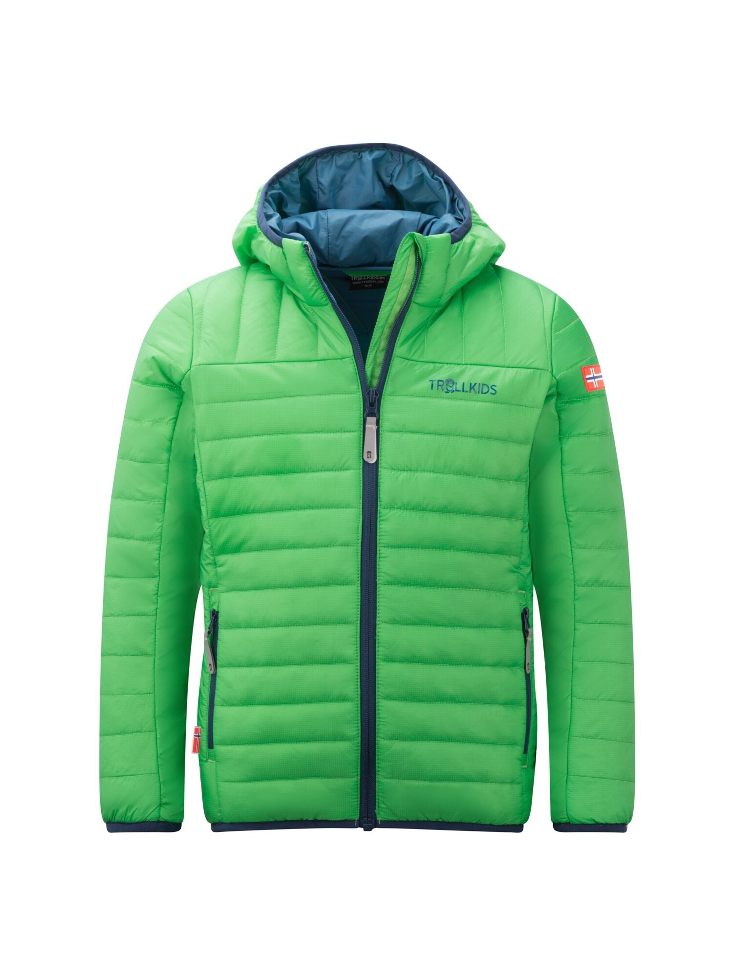 TROLLKIDS Outdoor jacket in Green: front