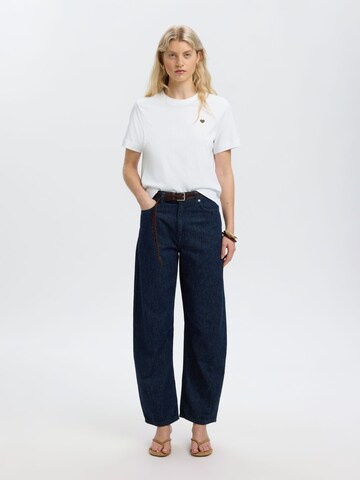 SELECTED - Camiseta en blanco