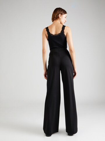 Guido Maria Kretschmer Women Wide Leg Bügelfaltenhose 'Dana' in Schwarz: Rückseite