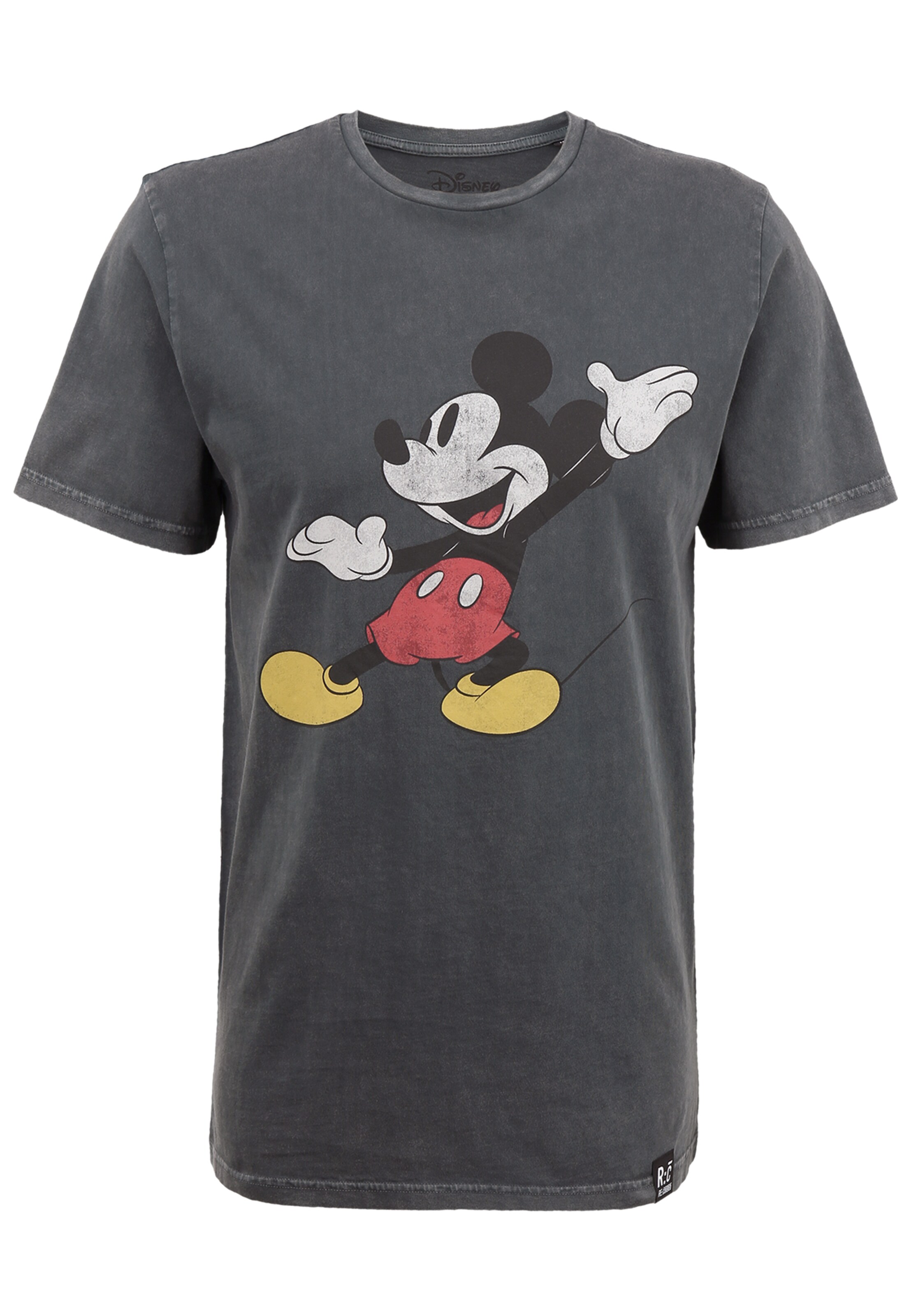 Recovered Shirt 'Disney Mickey Mouse Posing' in Dark grey, Item view