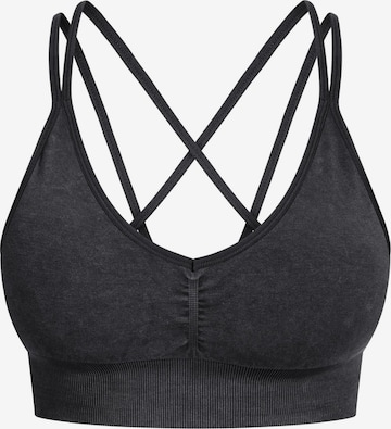 Bustier Haut de sport Smilodox en noir : devant