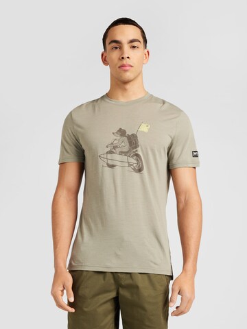 super.natural Performance Shirt 'NAKED BEAR' in Grey: front