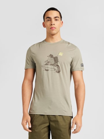 T-Shirt fonctionnel 'NAKED BEAR' super.natural en gris : devant