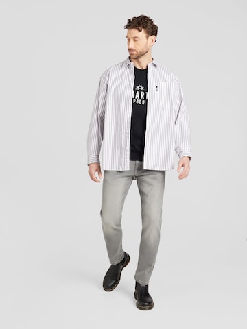 WOOD WOOD Regular fit Button Up Shirt 'Day' in Grey