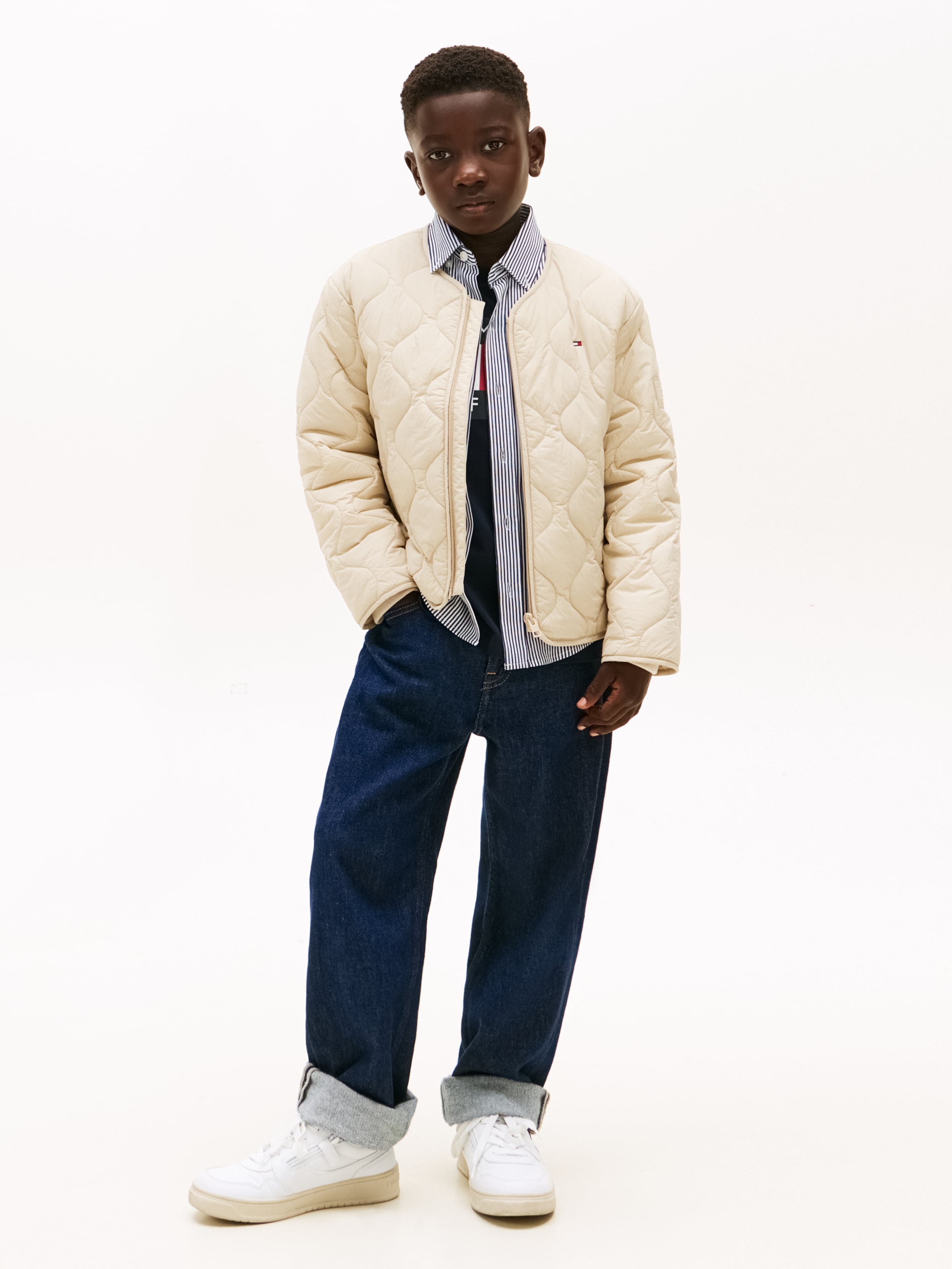 TOMMY HILFIGER Демисезонная куртка в Бежевый